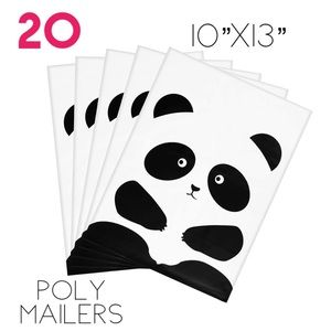 (20) 10x13 Panda Poly Mailers
